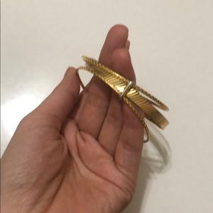 $5 when bundled Three strand gold gone bangle